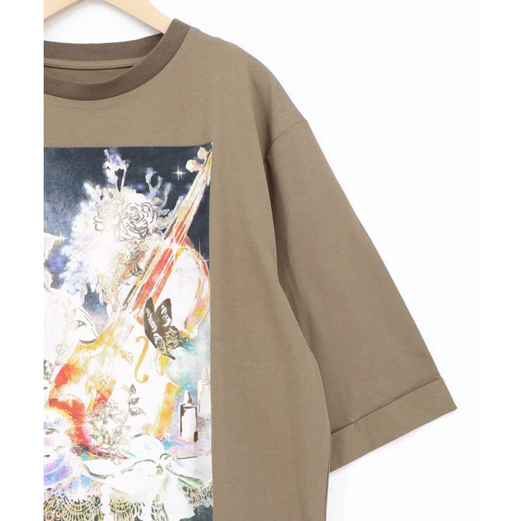 ネコと音楽のお茶会 箔プリント入りTシャツ | ScoLar | 詳細画像13 