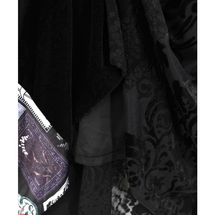 異素材切替 アンティーク調キャミワンピース | ScoLar | 詳細画像14 