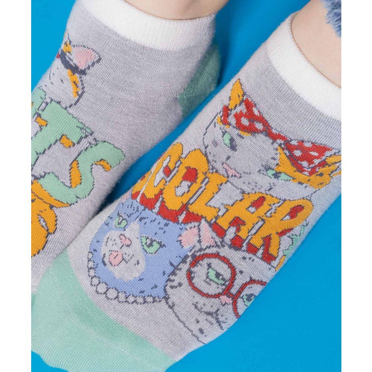 スカラーキャッツ柄ソックス | ScoLar | 詳細画像2 