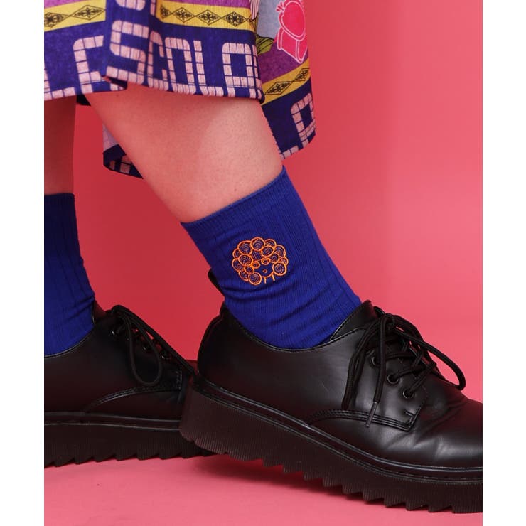 スカラー刺繍リブソックス | ScoLar | 詳細画像2 