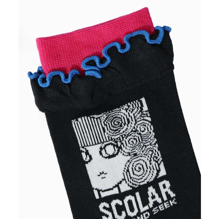 メロウフリルスカラー柄ソックス | ScoLar | 詳細画像7 