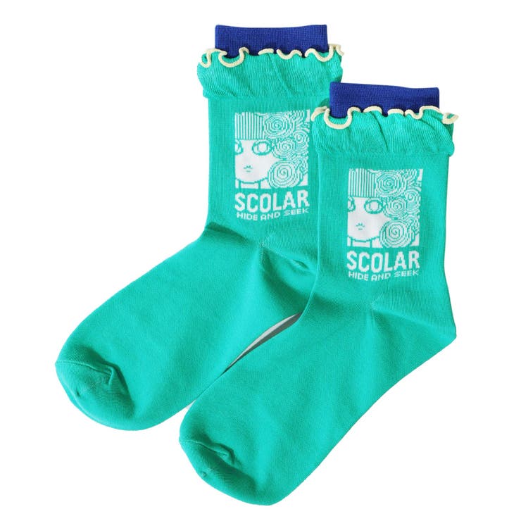 メロウフリルスカラー柄ソックス | ScoLar | 詳細画像8 