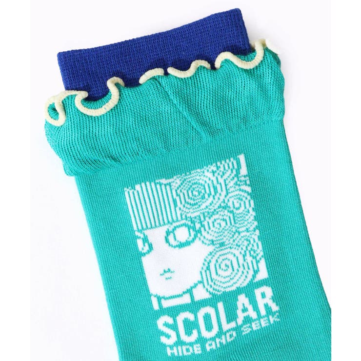 メロウフリルスカラー柄ソックス | ScoLar | 詳細画像9 