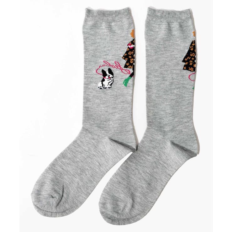 スカラー犬の散歩柄ソックス | ScoLar | 詳細画像3 