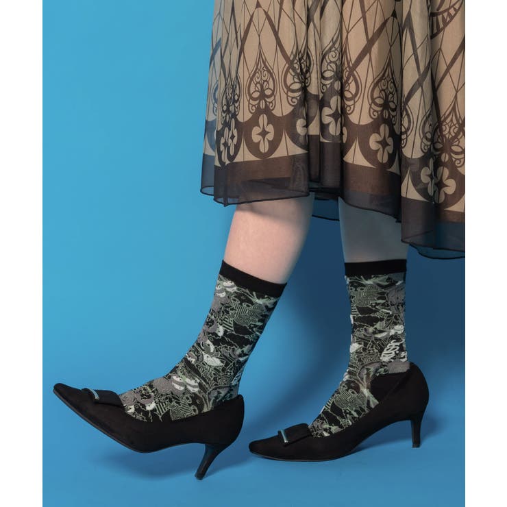 宇宙柄とスカラー柄ソックス | ScoLar | 詳細画像1 