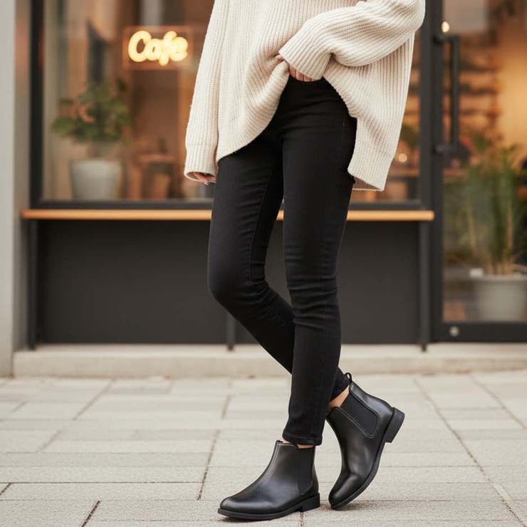 シンプルサイドゴアショートブーツ[品番：INCS0003244]｜Scramble