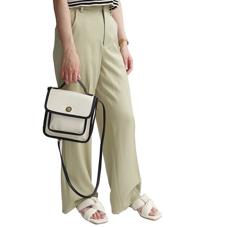 アイボリー | ツイストスクエアトゥミュールサンダル | Scramble