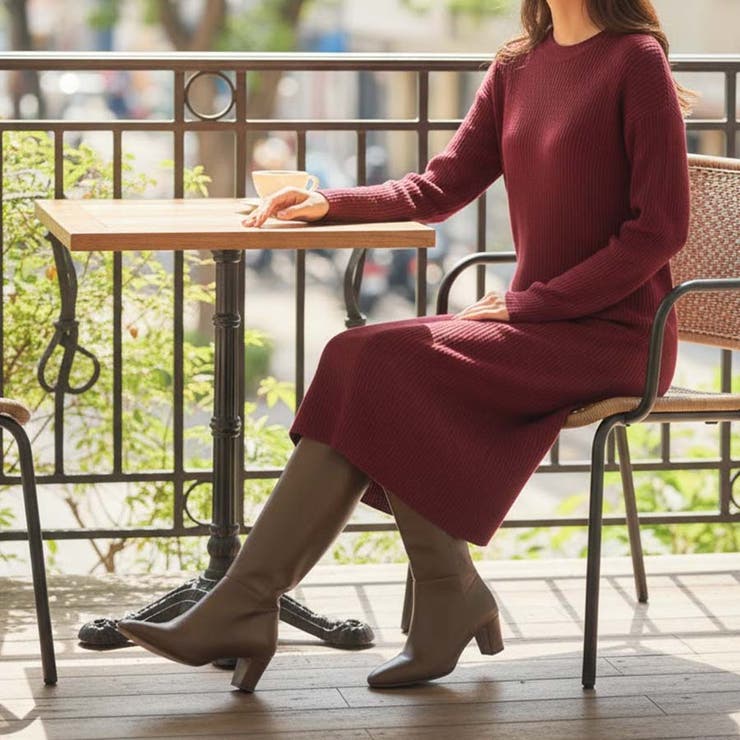 すらり脚長見せ！ ポインテッドトゥ チャンキーヒール | Scramble | 詳細画像12 