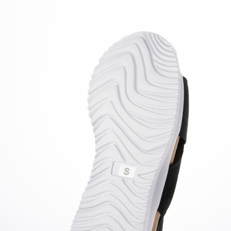 ストレッチ甲クロス軽量サンダル 外反母趾 ローウエッジ フラット | Scramble | 詳細画像8 