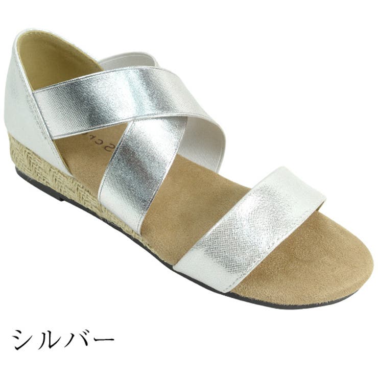 クロスゴムローウェッジサンダル | Scramble | 詳細画像3 