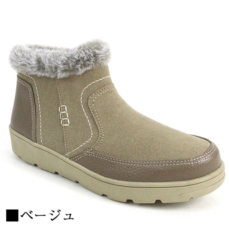 ベージュ | カジュアルファーブーツ | Scramble