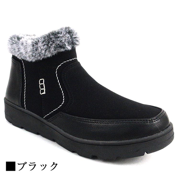 ブラック | カジュアルファーブーツ | Scramble