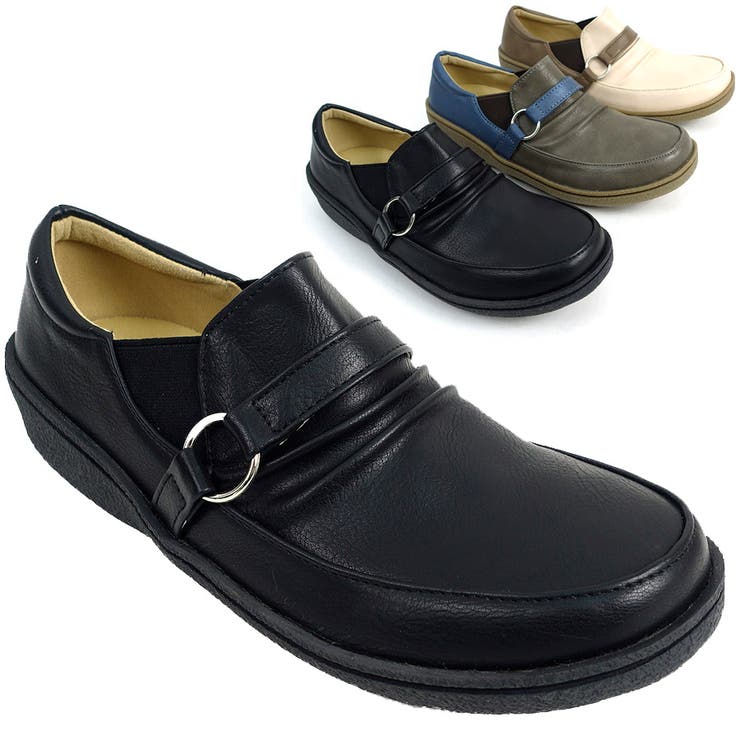 【2025年春夏新作レディースシューズ】甲ベルトデザインフラットシューズ | Scramble | 詳細画像1 