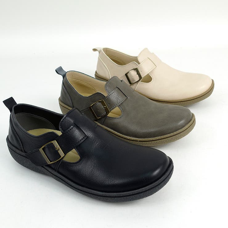 2025年春夏新作レディースシューズ】甲ベルト付きフラット