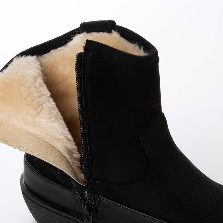 サイドジップデザインファーブーツ カジュアル | Scramble | 詳細画像9 