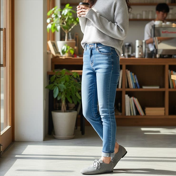 グレー | 【2026春夏】新作異素材コンビレースアップシューズ | Scramble