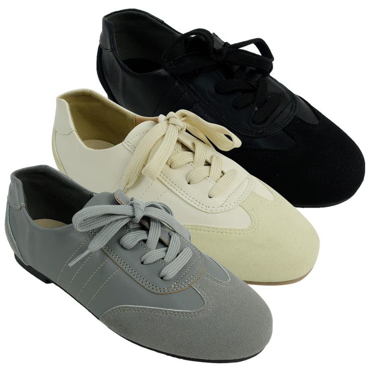 【2026春夏】新作異素材コンビレースアップシューズ | Scramble | 詳細画像8 