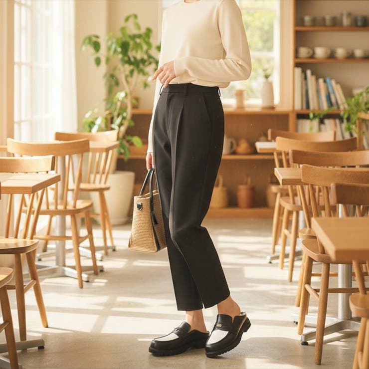 ブラック/ホワイト | 【2026春夏新作】ビット付きローファーミュール | Scramble