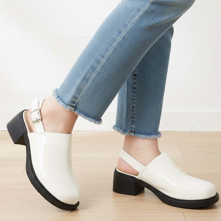 アイボリー | 【2026春夏新作】メリージェーン風スニーカーパンプス | Scramble