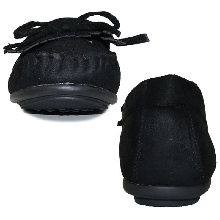 ファーインサイド 小ぶりリボン定番スエードモカシンシ フラット | Scramble | 詳細画像6 