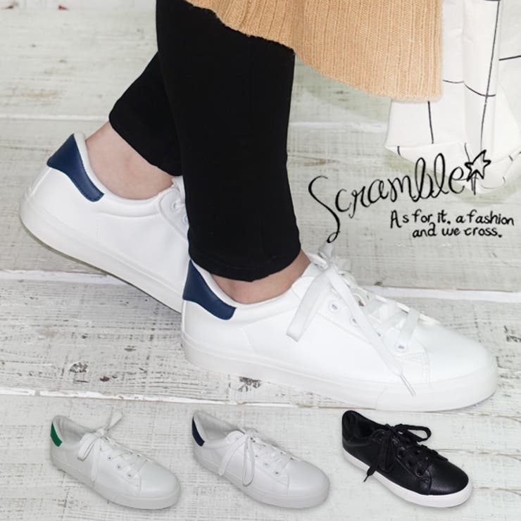 ポイントカラーレースアップスニーカー 白底 品番 Incs Scramble スクランブル のレディースファッション通販 Shoplist ショップリスト ポイントカラーレースアップスニーカー 白底 品番 Incs Scramble スクランブル のレディースファッション通販 Shoplist ショップリスト