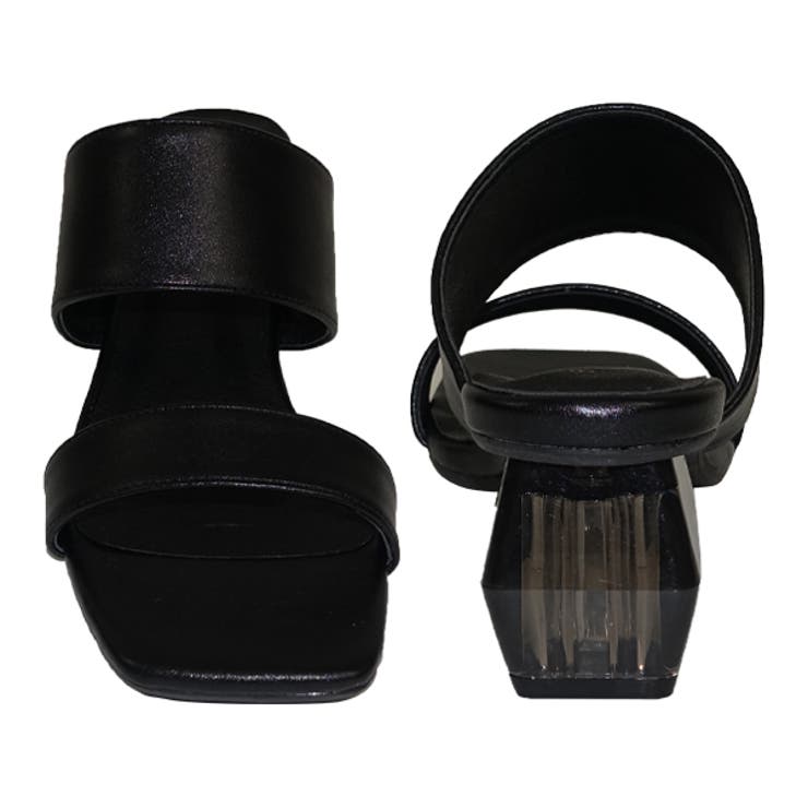 ダブルベルトクリアヒールミュールサンダル | Scramble | 詳細画像6 