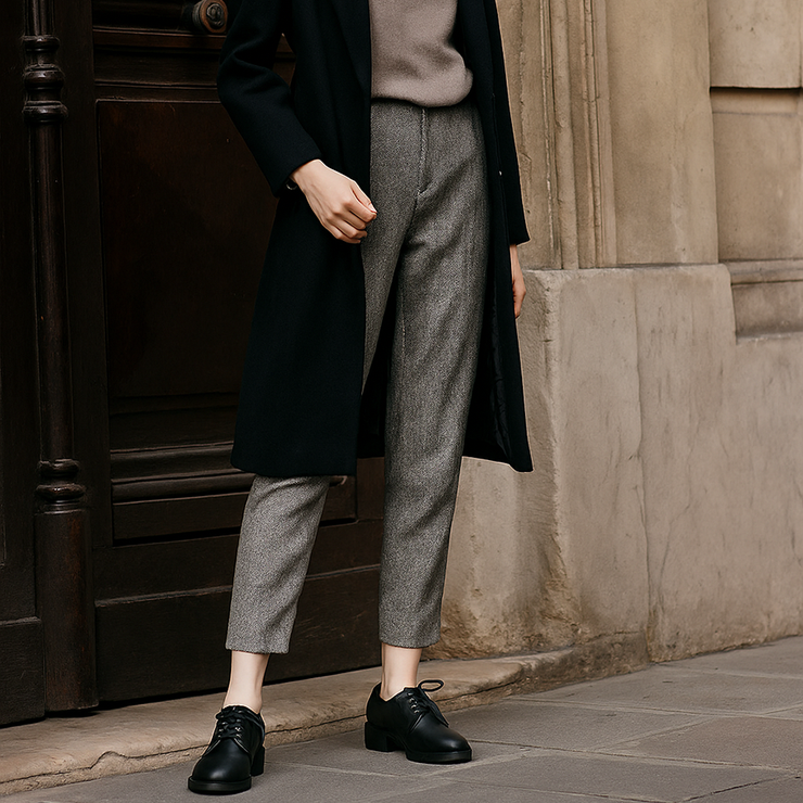 レースアップマニッシュシューズ おじ靴 オックスフォード[品番