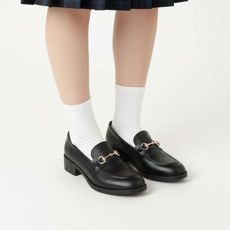 ポインテッドトゥビットローファー マニッシュシューズ おじ靴 スリッポン 厚底 | Scramble | 詳細画像12 