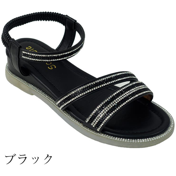ラインストーンストラップサンダル | Scramble | 詳細画像2 