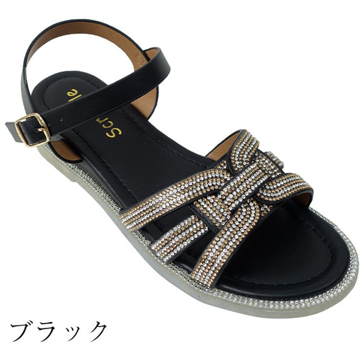 フラットビジューサンダル | Scramble | 詳細画像2 