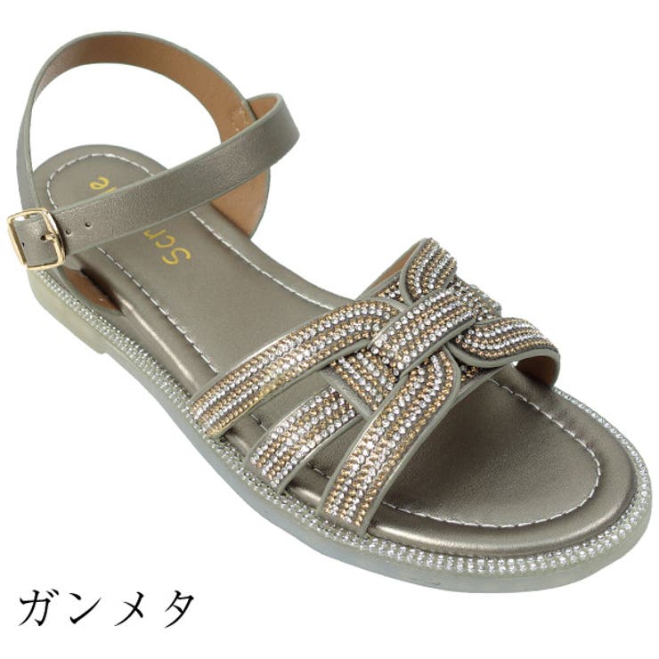 フラットビジューサンダル | Scramble | 詳細画像4 