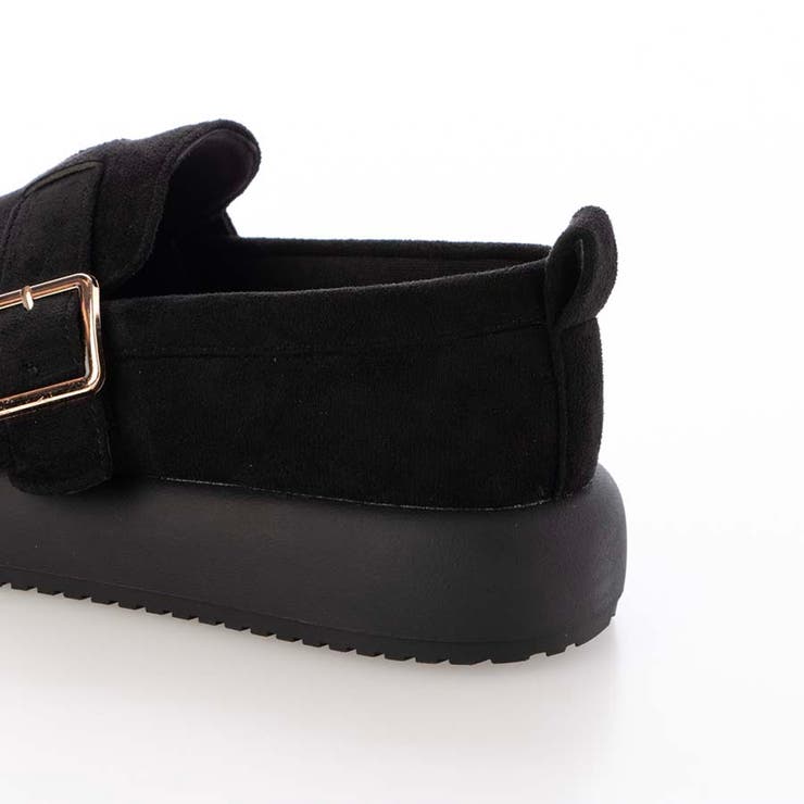 厚底ベルト付きフラットシューズ カジュアル スエード | Scramble | 詳細画像11 