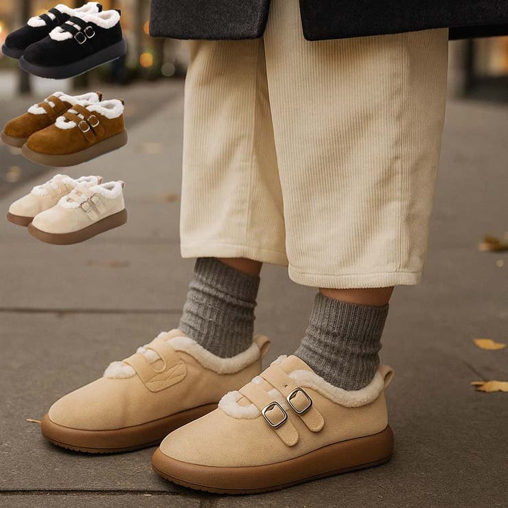 厚底Wベルトボアシューズ | Scramble | 詳細画像3 