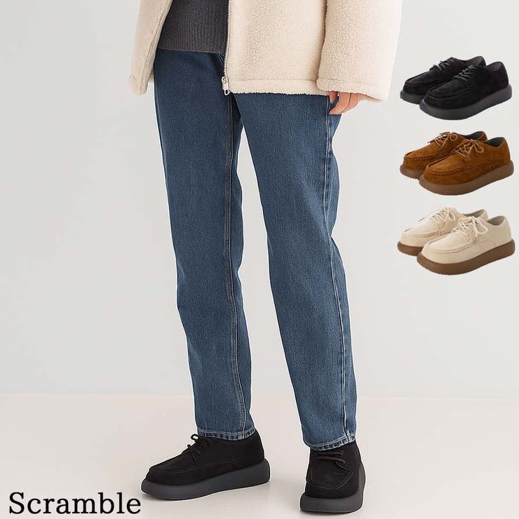 厚底レースアップフラットシューズ | Scramble | 詳細画像2 