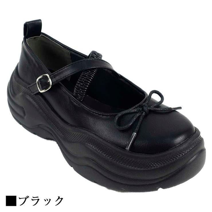 リボンモチーフ厚底スニーカーソールシューズ | Scramble | 詳細画像3 