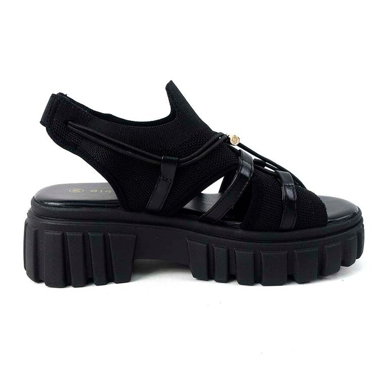 最旬！メッシュ × ドローストリング 厚底スニーカーサンダル | Scramble | 詳細画像6 