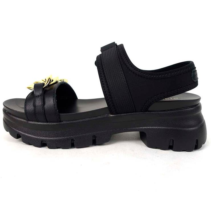 存在感抜群！ゴールドチェーン × ボリューム厚底 スポーツサンダル | Scramble | 詳細画像6 