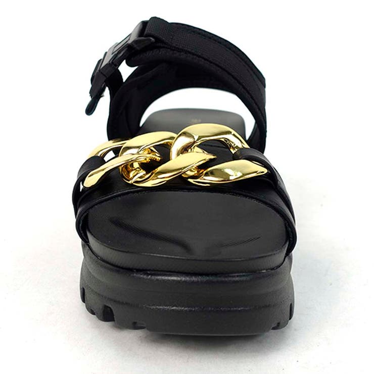 存在感抜群！ゴールドチェーン × ボリューム厚底 スポーツサンダル | Scramble | 詳細画像7 