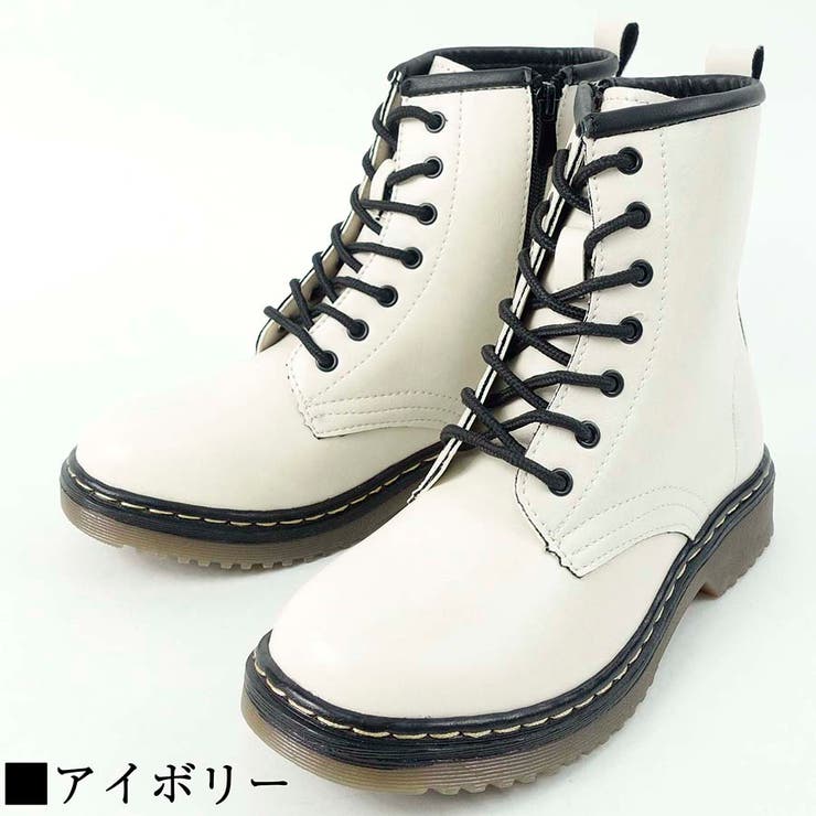 レースアップ ショートブーツ 新品未使用！表皮に黒い斑点あり | Scramble | 詳細画像5 