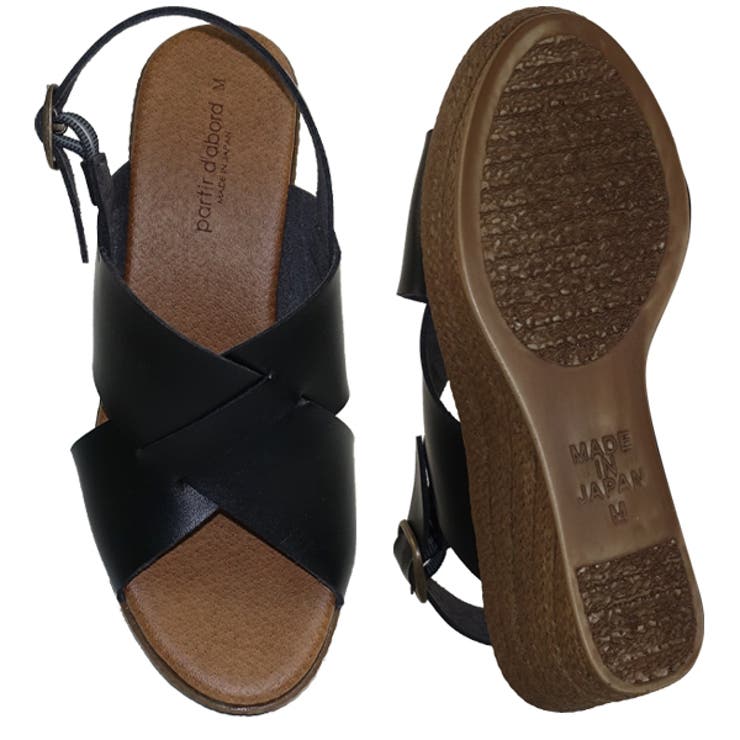 ウェッジサンダル バックストラップ クロスベルト | Scramble | 詳細画像4 