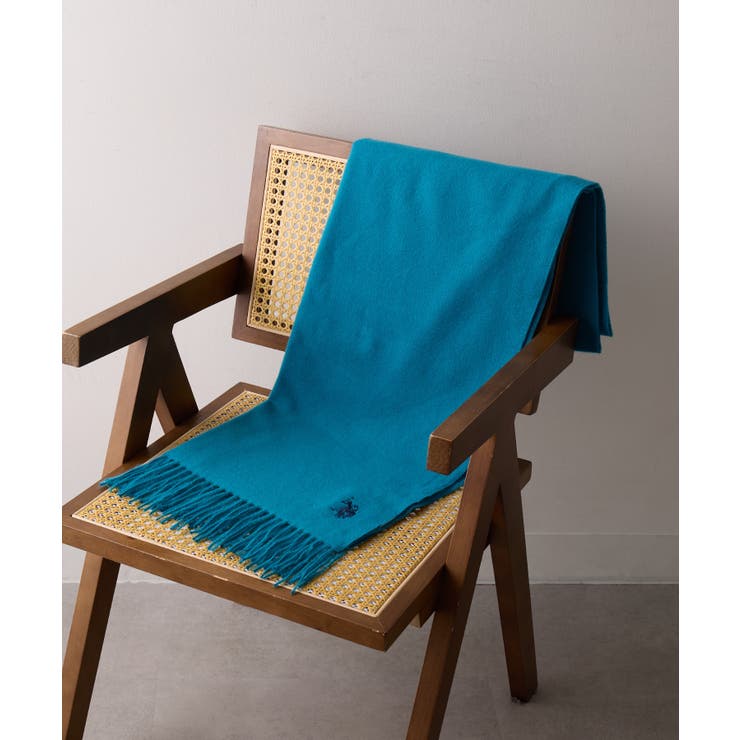 ブルー | 【U.S. POLO ASSN.】カシミヤタッチ  無地 | SETUP7【WOMEN】