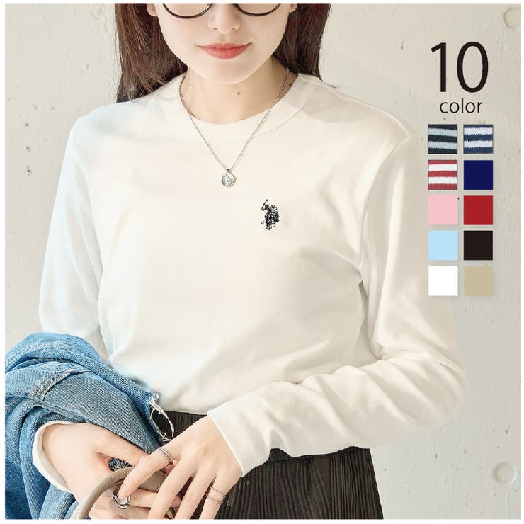 【U.S. POLO ASSN.】スムース長袖Tシャツ | SETUP7【WOMEN】 | 詳細画像1 