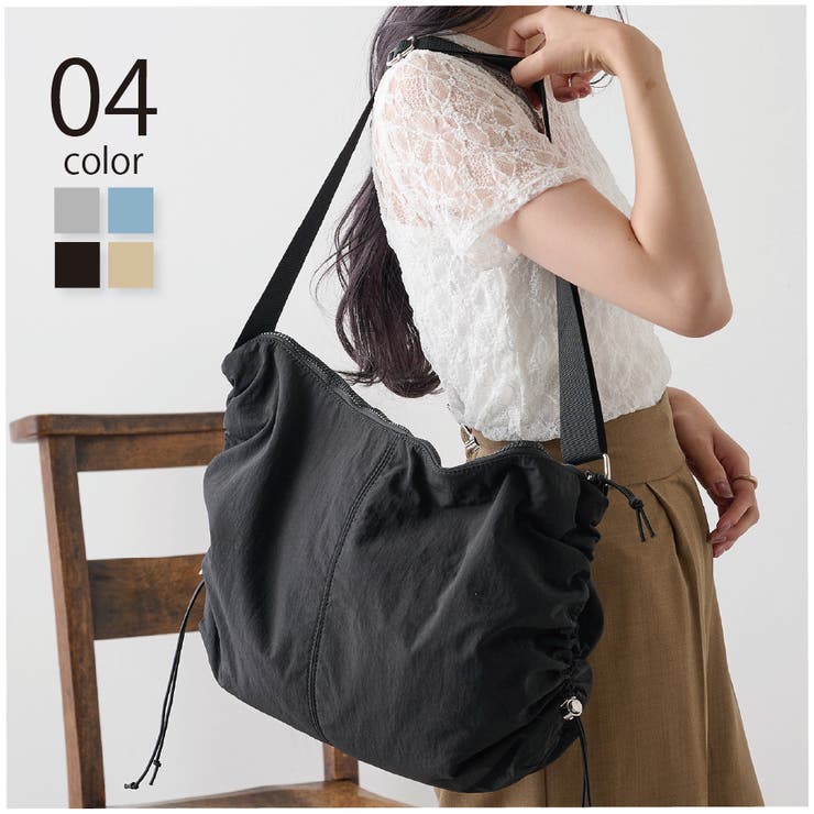 【SETUP7】ワッシャーナイロン ドロストショルダーバッグ GLR | SETUP7【WOMEN】 | 詳細画像1 