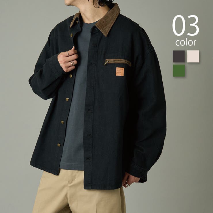 【SETUP7】襟配色ハンティングジャケットKNF144 | SETUP7【MEN】 | 詳細画像1 