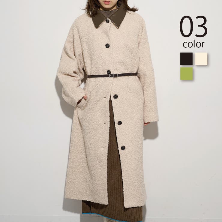 【MAISON BREEZE】ループツイード ステンカラーコート DTK | SETUP7【WOMEN】 | 詳細画像1 
