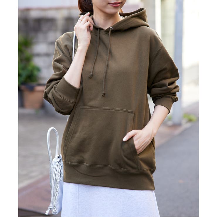 カーキ | 【UNITED ATHLE】10オンス ヘビーウェイトフーデットパーカー | SETUP7【WOMEN】