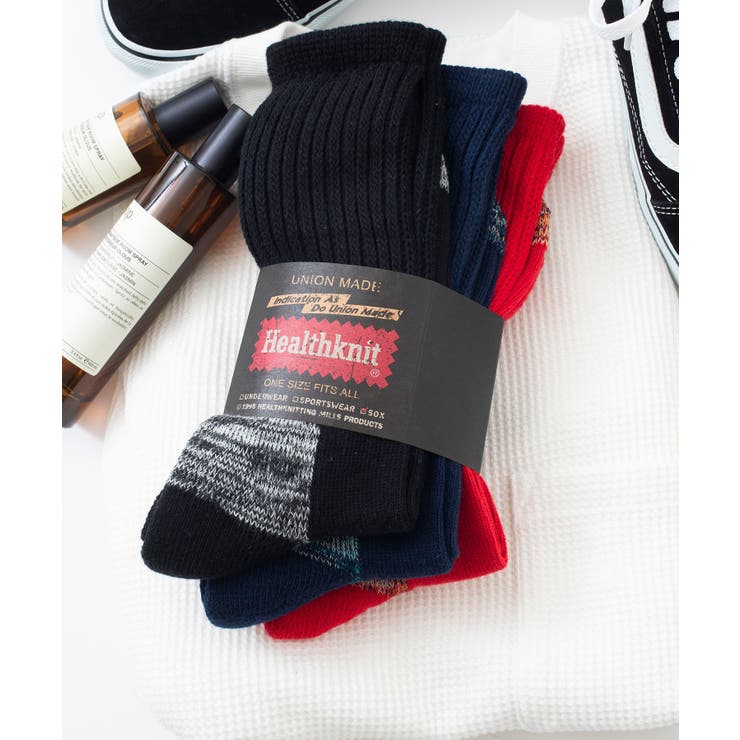 その他7 | 【Healthknit】3足セットヘビーウェイトロングソックス クルーソックス … | SETUP7【MEN】