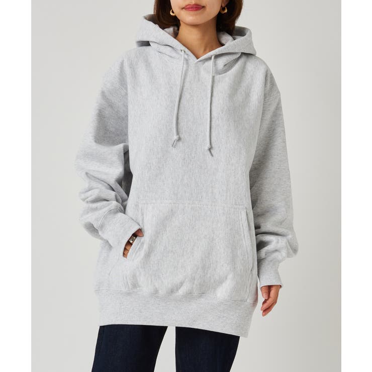 グレー | 12オンスヘビーウェイトスウェットプルオーバーパーカー 長袖フーディー 厚手 | SETUP7【MEN】