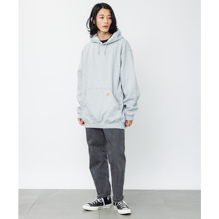 ネイビー】【Carhartt】ビッグシルエットパーカー K121[品番