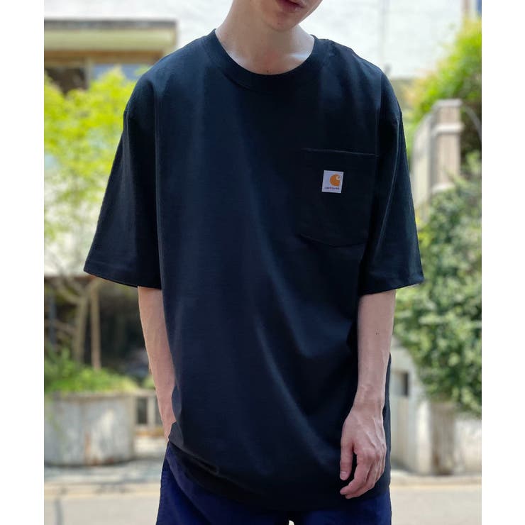 Carhartt】ヘビーオンスビッグシルエットポケットTシャツ K87[品番